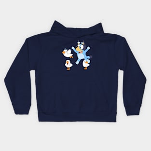 Bluey and Bird Kids Hoodie